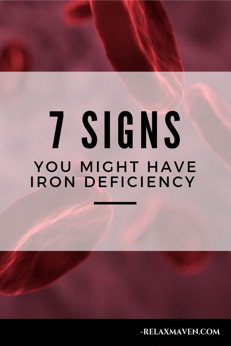7 Signs You Might Have Iron Deficiency